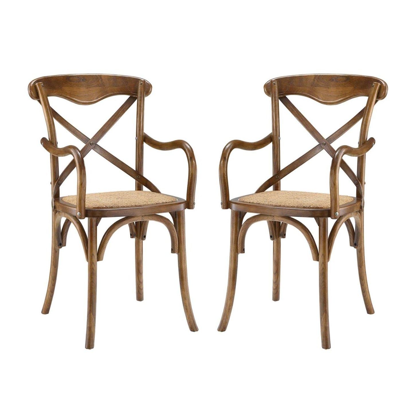 home office desk chairs | CasaFoyer Nostalgic Rustic Charm Dining Armchair Set | Wooden Backrest, Tapered Legs | Perfect for Country Cottages, Rustic Settings, or Urban Dwellings | Set of 2 | casafoyer.myshopify.com