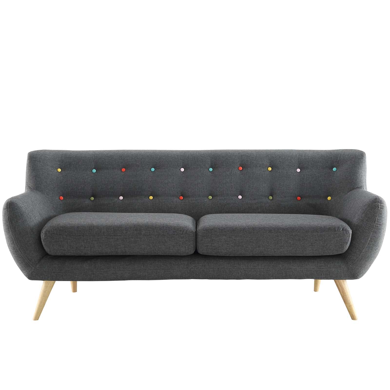 Sofa & chair Sets | Remark Sofa | Luxurious & Comfortable Loveseat | Mid-Century Inspired Design | Polyester Upholstery | Solid Wood Legs | Elevate Your Living Room | casafoyer.myshopify.com