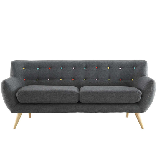 Sofa & chair Sets | Remark Sofa | Luxurious & Comfortable Loveseat | Mid-Century Inspired Design | Polyester Upholstery | Solid Wood Legs | Elevate Your Living Room | casafoyer.myshopify.com