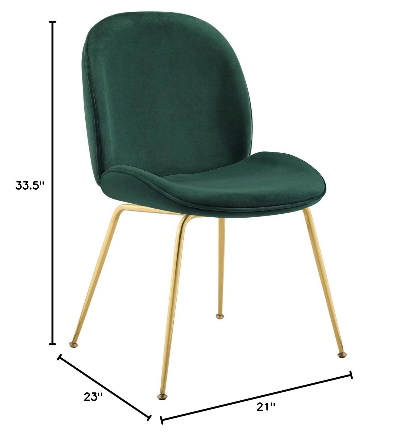 home office desk chairs | CasaFoyer Scoop Dining Chair | Gold Stainless Steel Frame | Stain-Resistant Velvet Upholstery | Comfortable & Sleek Design | Non-Marking Foot Caps | casafoyer.myshopify.com