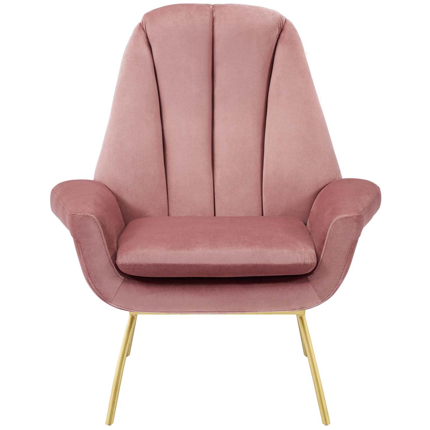home office desk chairs | CasaFoyer Summit Accent Armchair | Highback Curved Tufting | Stain-Resistant Velvet | Gold Legs | Ideal for Living Room, Bedroom, Home Office | casafoyer.myshopify.com