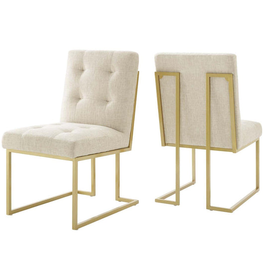 home office desk chairs | CasaFoyer Privy Dining Accent Chair Set of 2 | Elegant Deco Design | Gold Stainless Steel Base | Contemporary Upholstery | 331 lbs Weight Capacity | casafoyer.myshopify.com