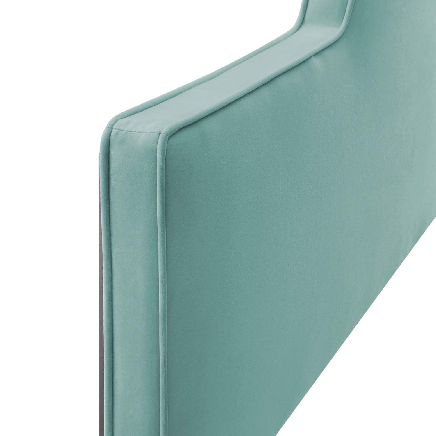 Bed | CasaFoyer Dawn Performance Velvet King/California King Headboard | Elegant Sunrise Design | Stain-Resistant Upholstery | Plush Foam Padding | Adjustable Height | casafoyer.myshopify.com
