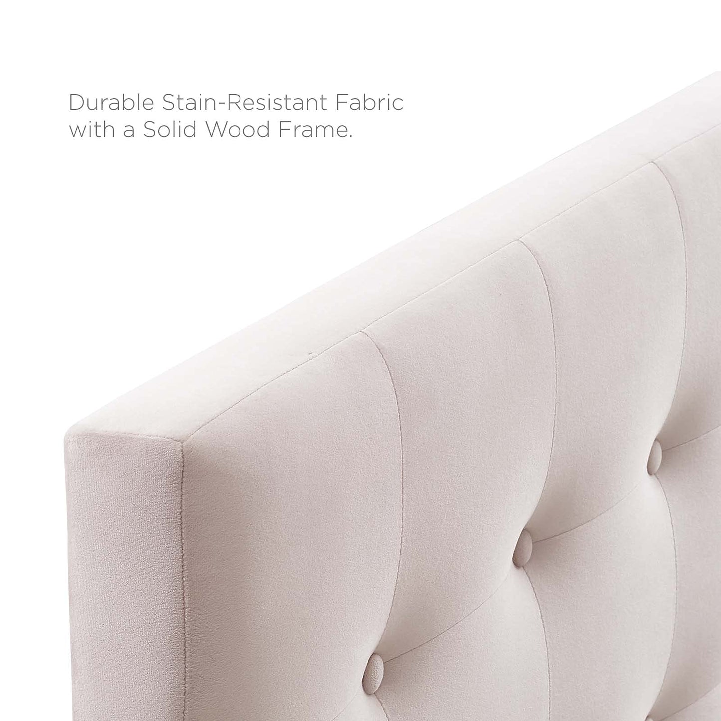 headboards | CasaFoyer Emily Full Performance Velvet Biscuit Tufted Headboard | Timeless Elegance & Modern Luxury | Stain-Resistant & Adjustable Height | Pink | casafoyer.myshopify.com