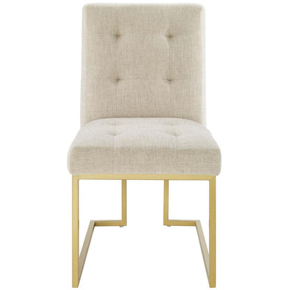 home office desk chairs | CasaFoyer Privy | Gold Stainless Steel Dining Accent Chair - Glamorous Art Deco Design | Polyester Upholstery | Elegant Geometric Base | No Assembly - 331 lbs Capacity | casafoyer.myshopify.com