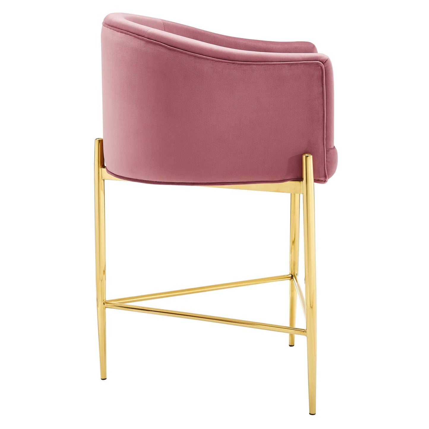 barstools | CasaFoyer Savour Tufted Performance Velvet Counter Stool | Luxury, Sophisticated | Stain-Resistant | Comfortable Seating | Chrome Gold Frame | 26H Seat Height | 300 lbs Capacity | casafoyer.myshopify.com