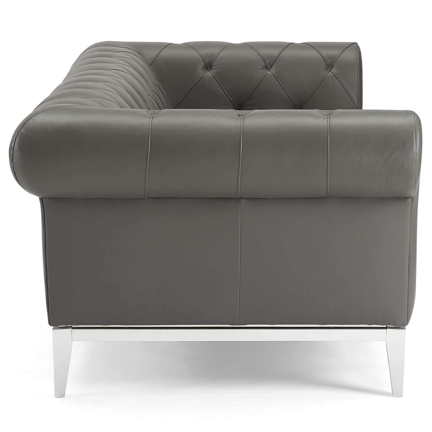sofas | CasaFoyer Idyll Leather Chesterfield Sofa | Ultimate Luxury | Soft Leather Upholstery | Rolled Arms | Tufted Button Accents | 84 | Sturdy Stainless Steel Frame | 900 lbs Weight Capacity | casafoyer.myshopify.com
