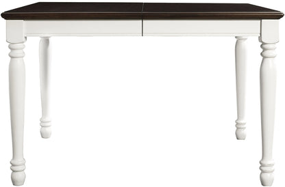 Dining Table | CasaFoyer Shelby Dining Table | Solid Hardwood & Wood Veneers | Seats 6 | Removable Leaf | Easy Assembly | Timeless Design | Rubbed Antique Tabletop | casafoyer.myshopify.com
