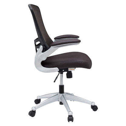 home office desk chairs | CasaFoyer Attainment Office Chair | Ergonomic Design | Breathable Mesh Back | Lumbar Support | Flip-Up Arms | Padded Waterfall Seat | Black | casafoyer.myshopify.com