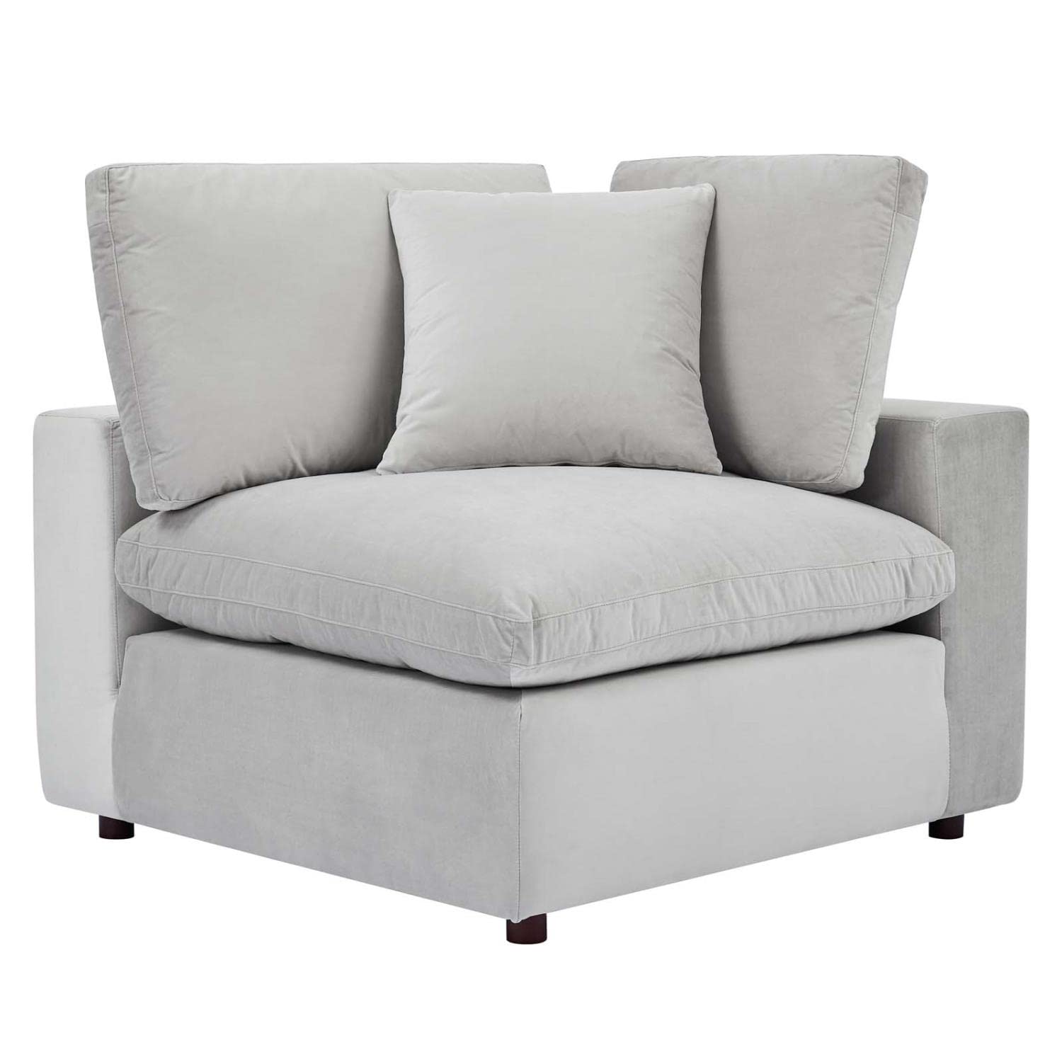 sofas | CasaFoyer Commix Plush Comfort Loveseat | Sleek Design | Stain-Resistant Velvet | Solid Wood Frame | Duck Down Cushions | Ideal for Living Room, Family Room, Game Room | Includes 2 Corner Chairs | casafoyer.myshopify.com