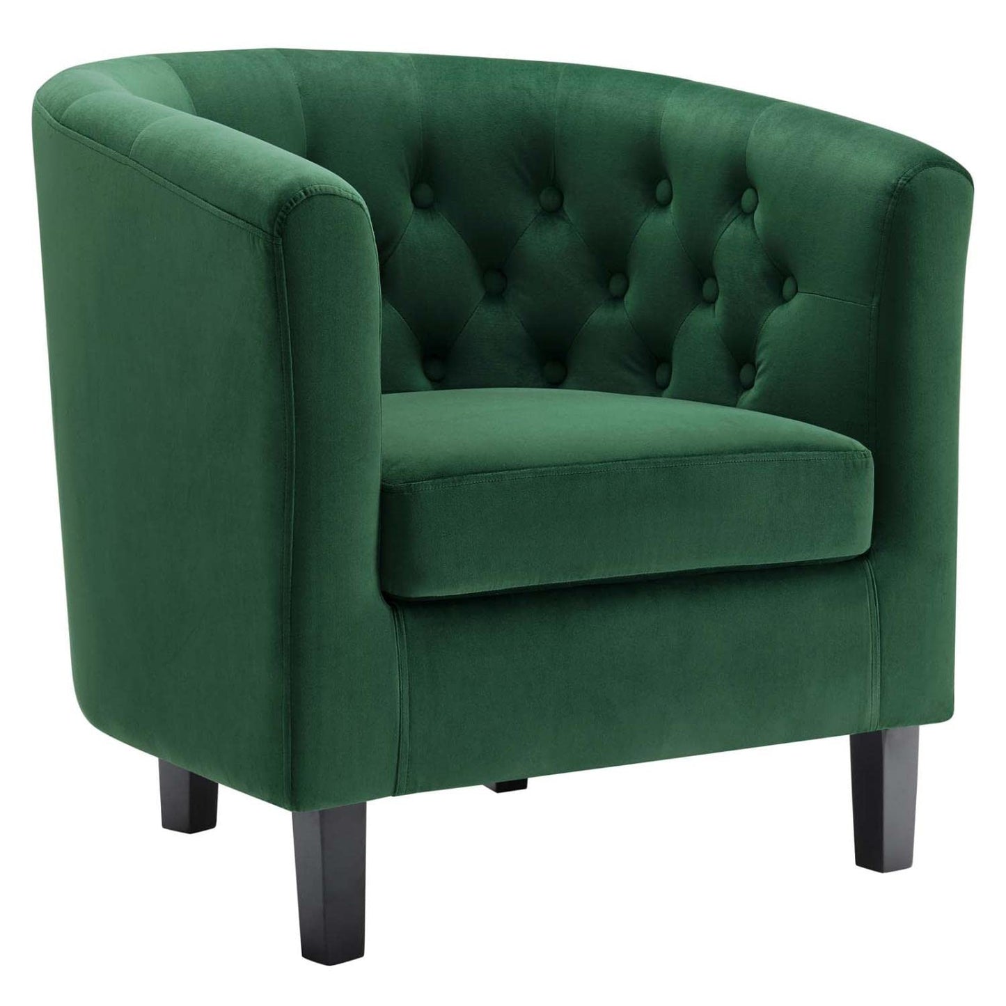 home office desk chairs | CasaFoyer Prospect Armchair | Timeless Luxury & Modern Appeal | Chesterfield Design | Button Tufted | Elegant Curves | Espresso Stained Legs | Comfortable Foam Padding | Stain-Resistant Velvet Upholstery | Emerald Velvet | Set of 1 | casafoyer.myshopify.com