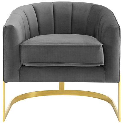 home office desk chairs | CasaFoyer Esteem Accent Armchair | Timeless Elegance | Soft Velvet Upholstery | Optimal Comfort | Modern Sophistication | Removable Seat Cushion | Gray | casafoyer.myshopify.com
