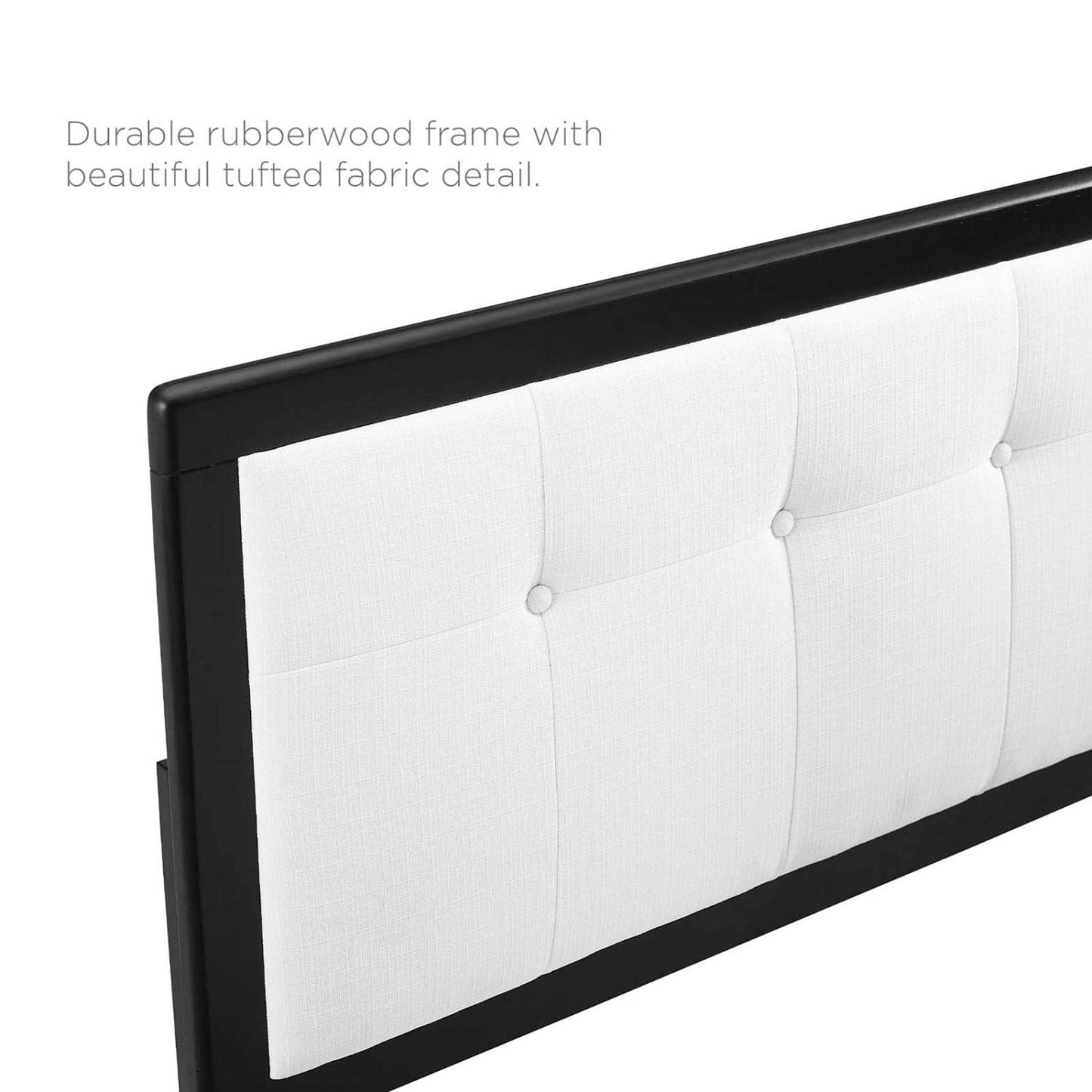 headboards | CasaFoyer Draper Tufted Wood King Headboard | Contemporary Elegance | Vintage Accents | Natural Beauty | Fits Billie & Margo Collections | High-Density Foam Padding | Durable Construction | Customizable | Assembly Required | Black White | casafoyer.myshopify.com