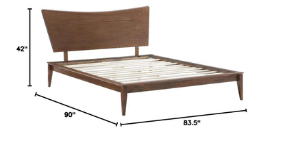 Bed | CasaFoyer Astra Wood King Platform Bed | Mid-Century Design | Durable Construction | No Box Spring Needed | Supports Various Mattress Types | Easy Assembly | casafoyer.myshopify.com