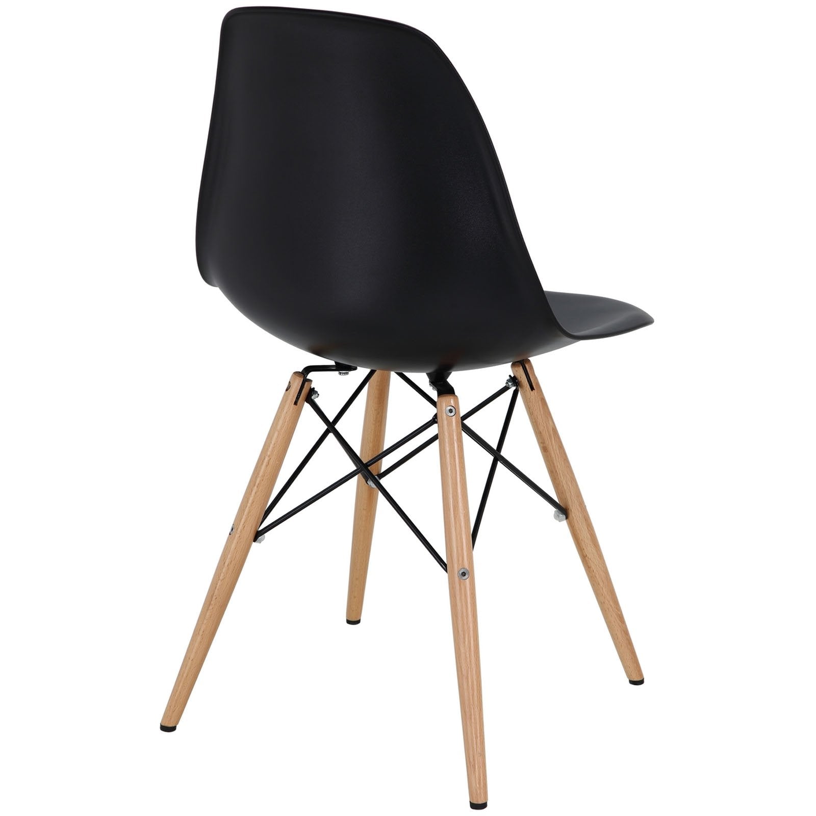 home office desk chairs | CasaFoyer Wood Pyramid Side Chair Set of 4 | Molded Plastic Chairs | Versatile Base Options | Indoor and Outdoor Use | Ideal for Living and Dining Rooms | casafoyer.myshopify.com