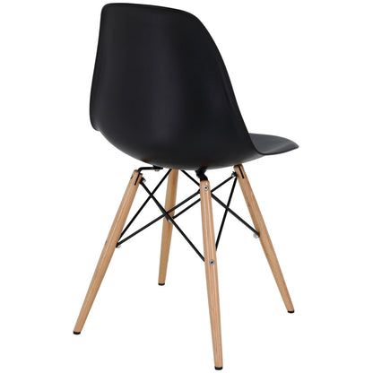 home office desk chairs | CasaFoyer Wood Pyramid Side Chair Set of 4 | Molded Plastic Chairs | Versatile Base Options | Indoor and Outdoor Use | Ideal for Living and Dining Rooms | casafoyer.myshopify.com