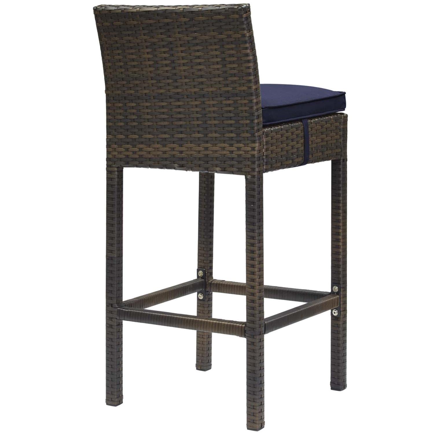 home office desk chairs | CasaFoyer Conduit Outdoor Patio Bar Stool | Stylish & Durable Wicker Rattan Design | Weatherproof & Comfortable | Perfect for Outdoor Dining & Entertaining | casafoyer.myshopify.com