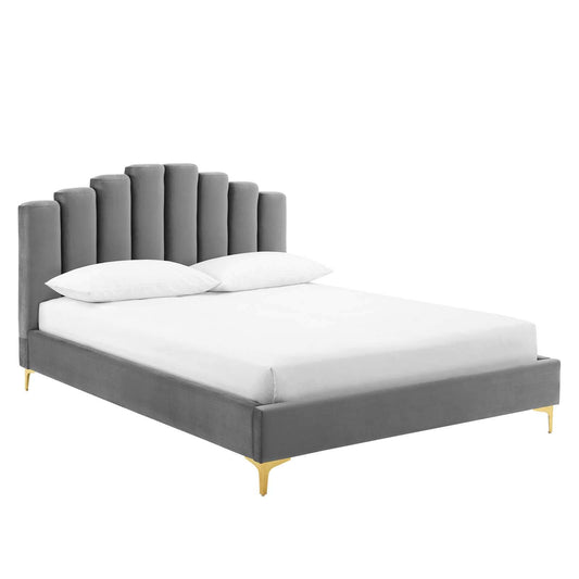 adjustable bed bases | CasaFoyer Olivia Performance Velvet Queen Platform Bed | Opulent Style | Comfortable Sleep | Art Deco Aesthetic | Vintage Charm | Stain-Resistant | Gold Metal Legs | Wood Slat Support | 800 lbs Weight Capacity | casafoyer.myshopify.com