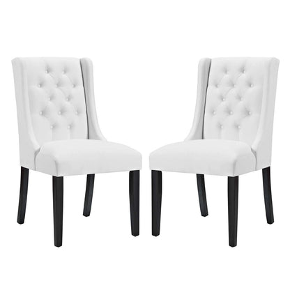 home office desk chairs | CasaFoyer Baronet Dining Chair Set of 2 | Opulent Design | Comfortable Foam Padding | Solid Wood Frame | Non-Marking Foot Glides | Perfect for Contemporary Homes | casafoyer.myshopify.com