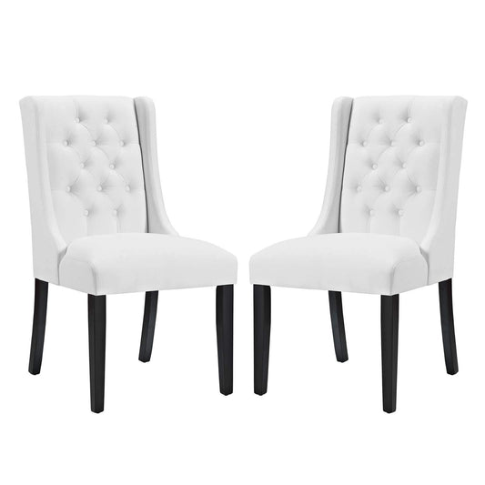 home office desk chairs | CasaFoyer Baronet Dining Chair Set of 2 | Opulent Design | Comfortable Foam Padding | Solid Wood Frame | Non-Marking Foot Glides | Perfect for Contemporary Homes | casafoyer.myshopify.com