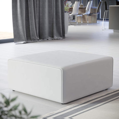 ottomans | CasaFoyer Mingle Vegan Leather Ottoman | Comfort & Style | Spacious & Visually Appealing | Dense Foam Padding | Adjustable & Versatile | Luxurious Vegan Leather Upholstery | Sturdy Legs | Modular Sectional Collection | casafoyer.myshopify.com