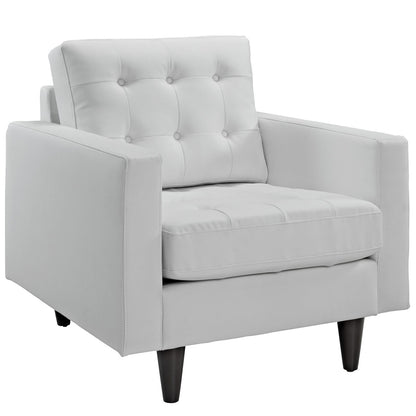 home office desk chairs | CasaFoyer Empress Leather Armchair | Exquisite Design | Tufted Buttons | Luxurious Cushions | Elegant Armrests | Solid Wood Legs | Floor Protection | White | casafoyer.myshopify.com