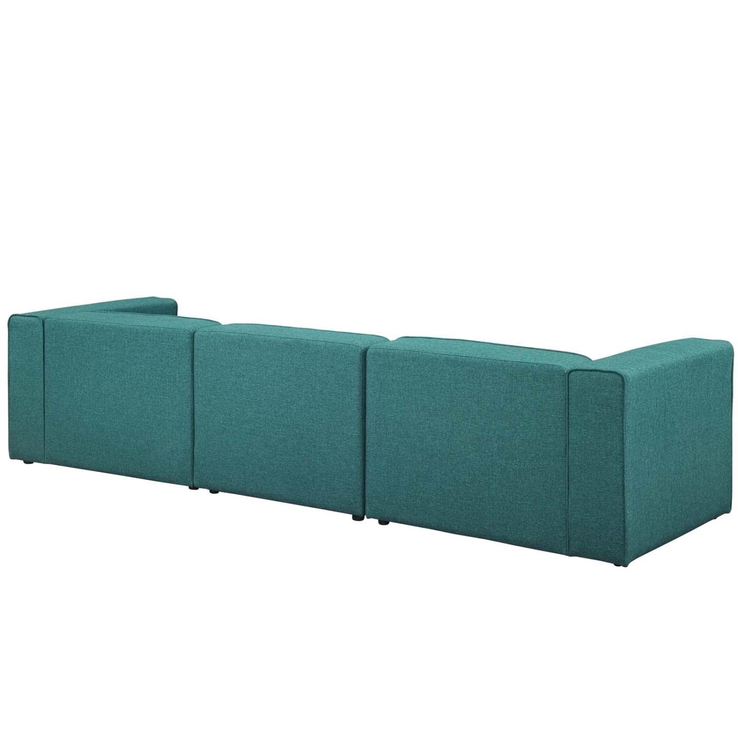 kitchen and dining room sets | CasaFoyer Mingle 3-Piece Modular Sectional Sofa Set | Spacious Design | Plush Foam Padding | Adjustable | Polyester Fabric | Contemporary Modern Decor | Teal | casafoyer.myshopify.com