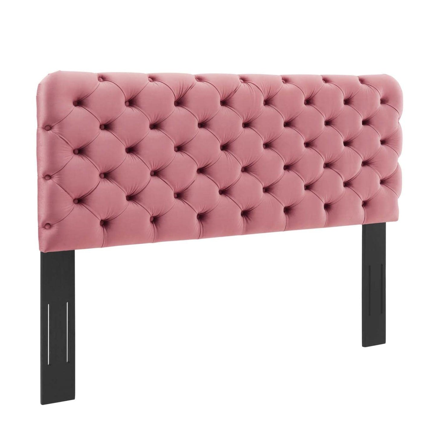 Bed | CasaFoyer Lizzy Tufted Performance Velvet Full/Queen Headboard | Elegant & Comfortable Bed Backdrop | Diamond-Patterned Deep Button Tufting | Stain-Resistant & Adjustable | casafoyer.myshopify.com