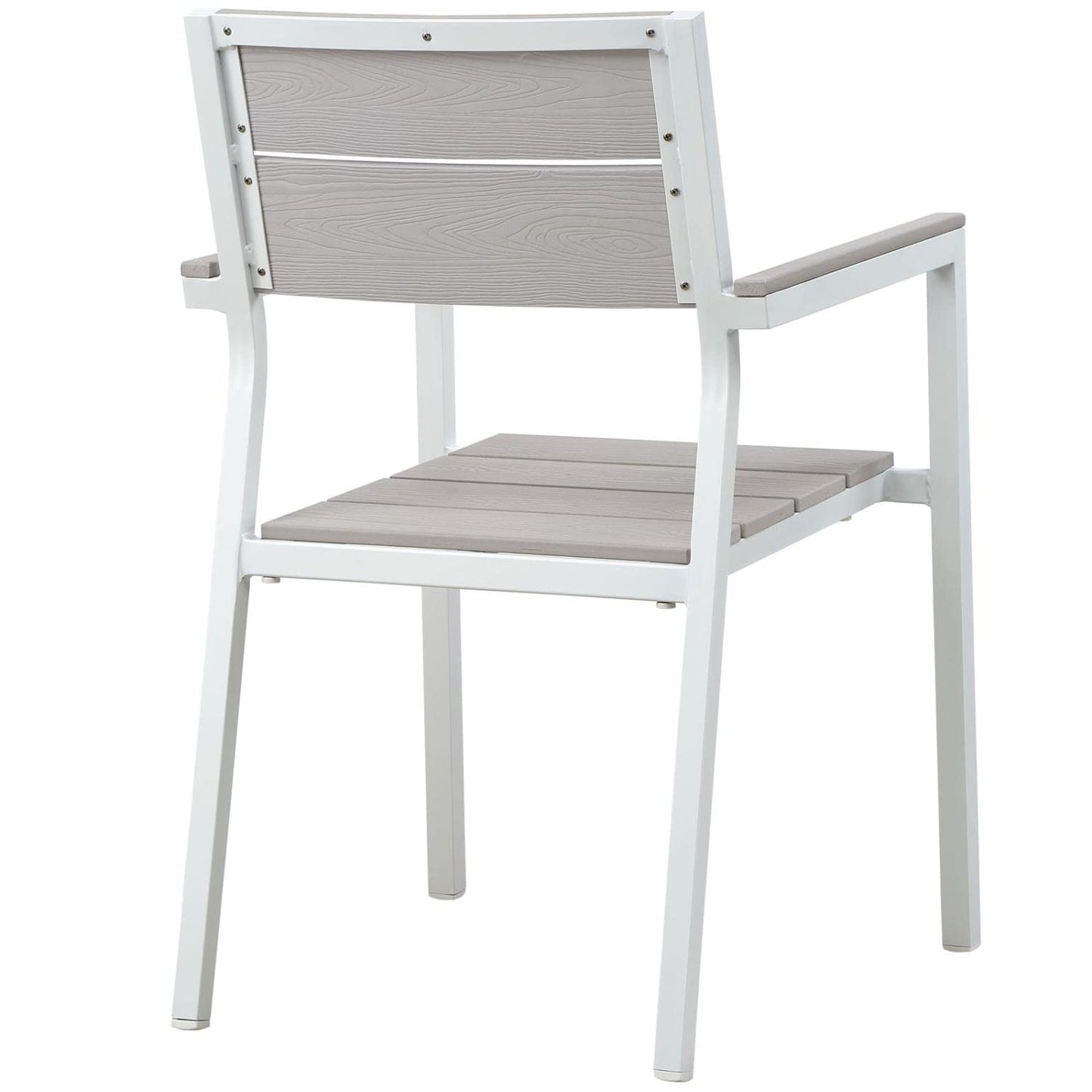 kitchen and dining room sets | CasaFoyer Maine Outdoor Patio Dining Furniture Collection | Synthetic Wood Grain Plank Boards | Aluminum Frame | Ideal for Contemporary Outdoor Dining | Includes 4 Armchairs & 1 Dining Table | casafoyer.myshopify.com