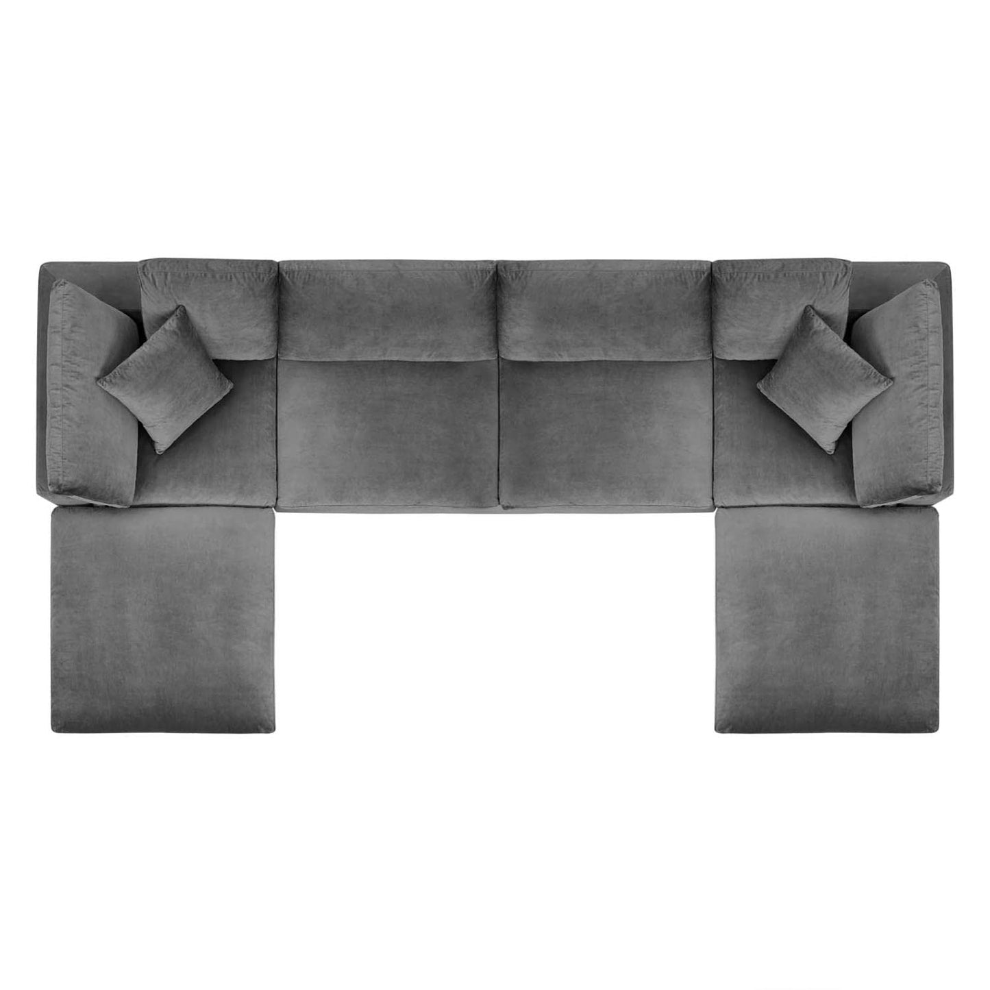 kitchen and dining room sets | CasaFoyer Commix | Luxurious 6-Piece Sectional Sofa | Stain-Resistant Velvet | Solid Wood Construction | Foam Padded Cushions | Down Feather Cushions | Gray | casafoyer.myshopify.com