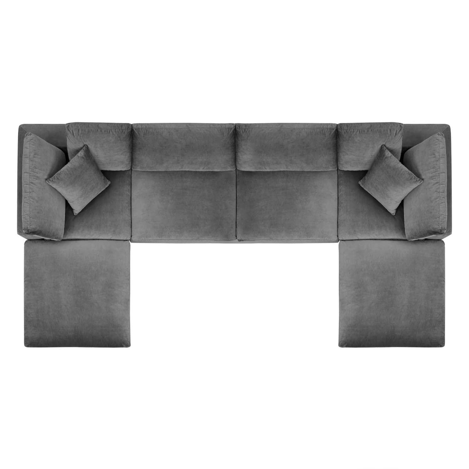 kitchen and dining room sets | CasaFoyer Commix | Luxurious 6-Piece Sectional Sofa | Stain-Resistant Velvet | Solid Wood Construction | Foam Padded Cushions | Down Feather Cushions | Gray | casafoyer.myshopify.com