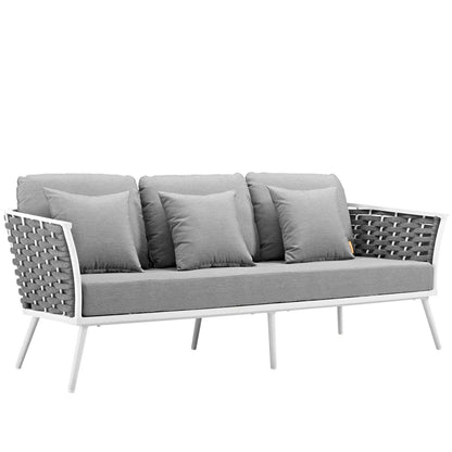 kitchen and dining room sets | CasaFoyer Stance Outdoor Collection | Contemporary Design Patio Set | Aluminum Frame | Synthetic Wood Tabletops | Waterproof Cushions | casafoyer.myshopify.com