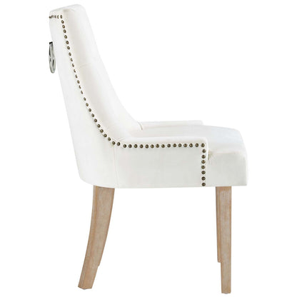 home office desk chairs | CasaFoyer Pose Performance Velvet Dining Chair | Modern Farmhouse Style | Tufting, Nailhead Trim, Metal Ring Back | Stain-Resistant Velvet Upholstery | Solid Wood Legs | Perfect for Dining Space | casafoyer.myshopify.com