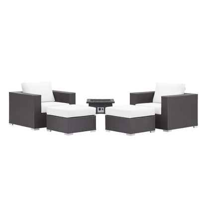 fire pits | Ergode Convene Outdoor Patio Furniture Set | Fire Table | Stylish & Durable Aluminum Frames | Water & UV-Resistant Cushions | Smoke-Free Flame | Perfect for Entertaining & Relaxation | casafoyer.myshopify.com