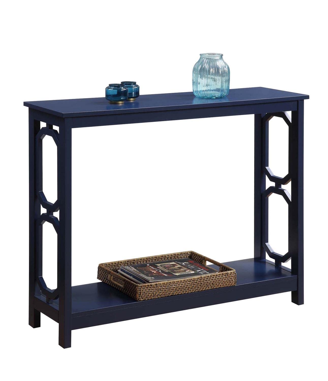 TABLE | Ergode Omega Console Table with Shelf | Sleek & Contemporary Design | Ample Display Space | Easy to Maintain | Hidden Storage | Easy Assembly | casafoyer.myshopify.com