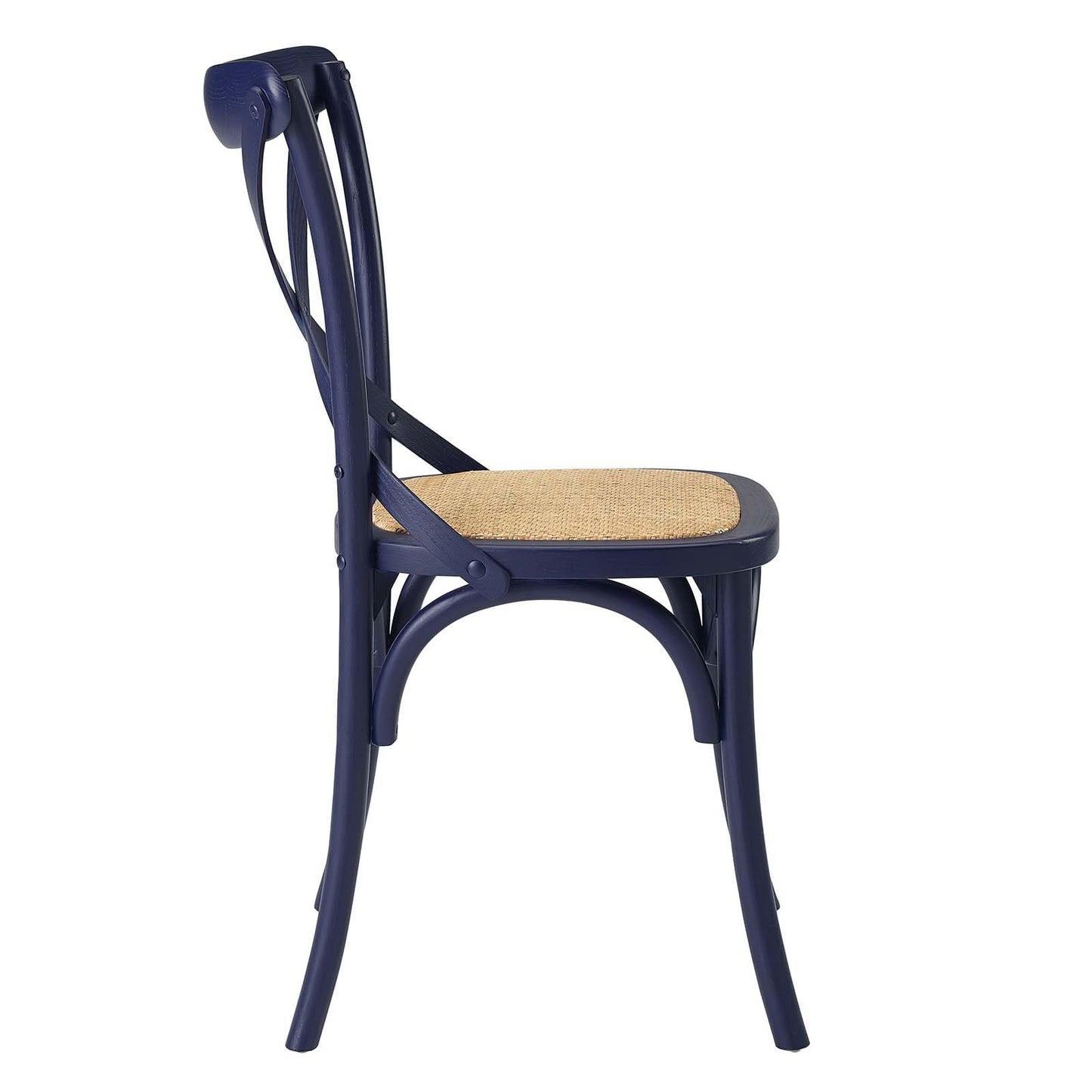 home office desk chairs | CasaFoyer Gear Dining Side Chair | Rustic Charm with Modern Touch | Wooden Backrest, Tapered Legs | Fully Assembled | Ideal for Country Cottages, Rustic Settings, or Urban Dwellings | Midnight Blue | casafoyer.myshopify.com