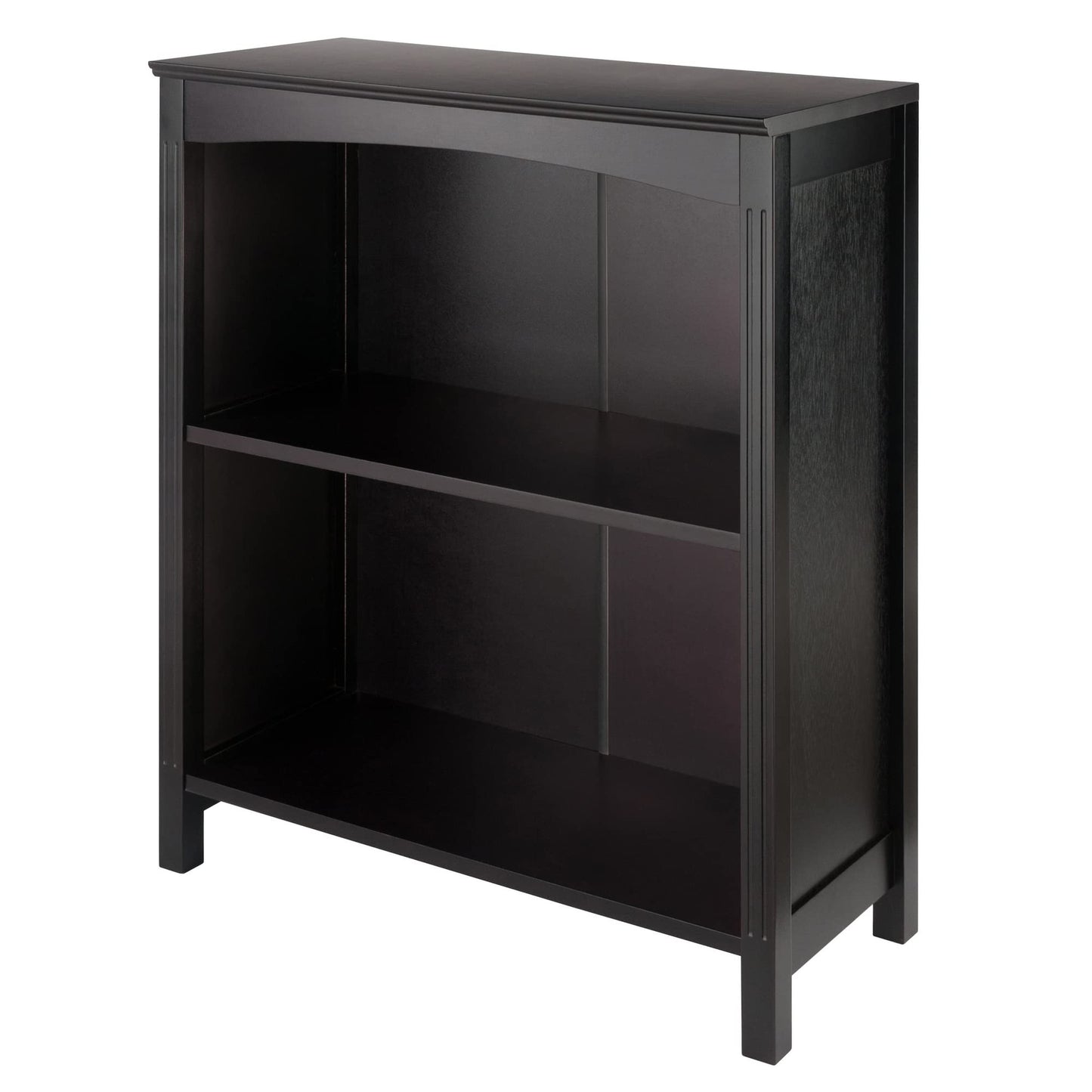 bookcases | Ergode  Wood Terrace 3-Piece Storage Shelf Set | Espresso Finish | Foldable Baskets | 25.98 W x 11.81 D x 30 H | 21.7lbs | casafoyer.myshopify.com