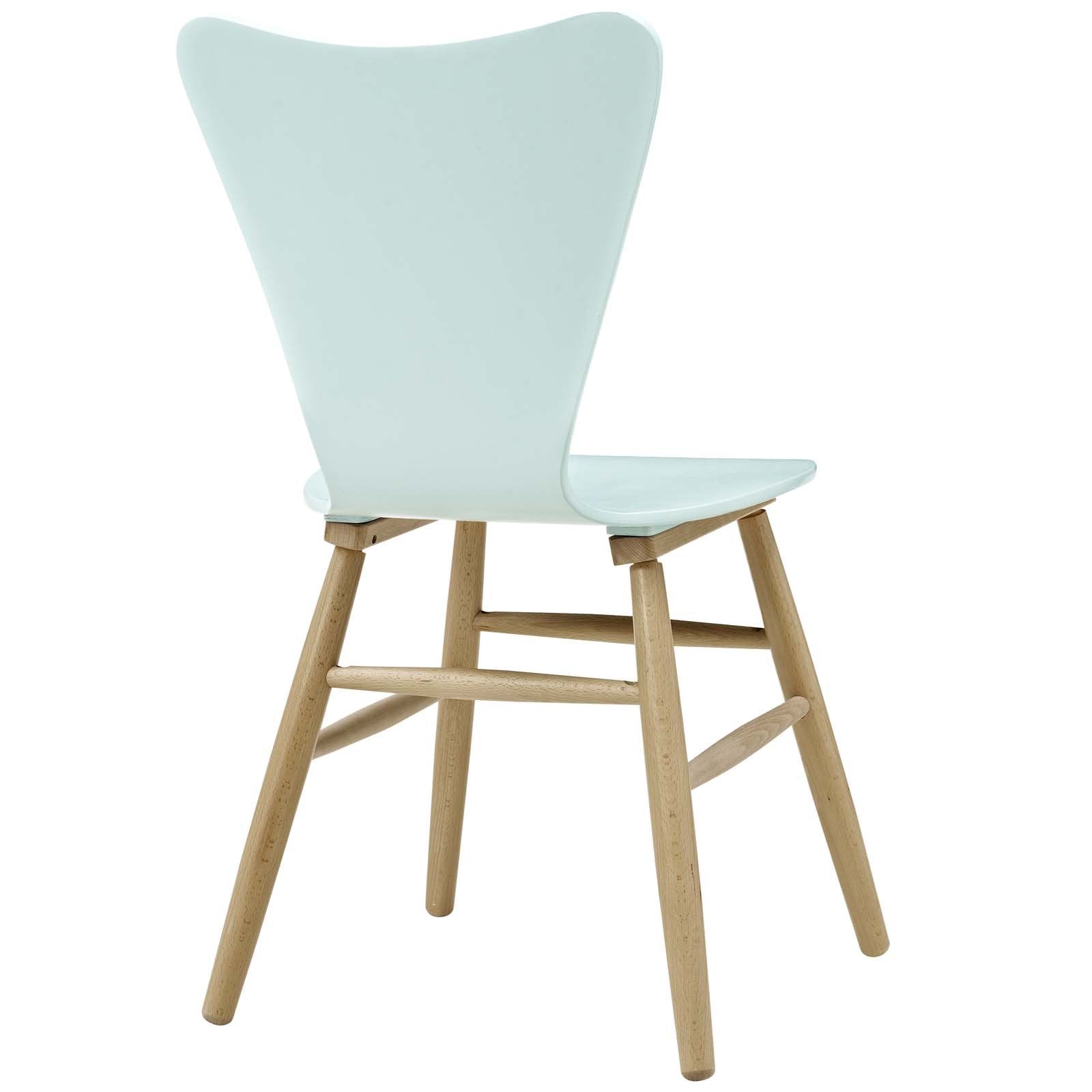 home office desk chairs | CasaFoyer Cascade Dining Chair | Mid-Century Modern Design | Contoured Waterfall Seat | Flared Back | Painted Bentwood | Natural Dowel Beechwood Legs | Sturdy Support | 331lb Capacity | Versatile & Stylish | casafoyer.myshopify.com
