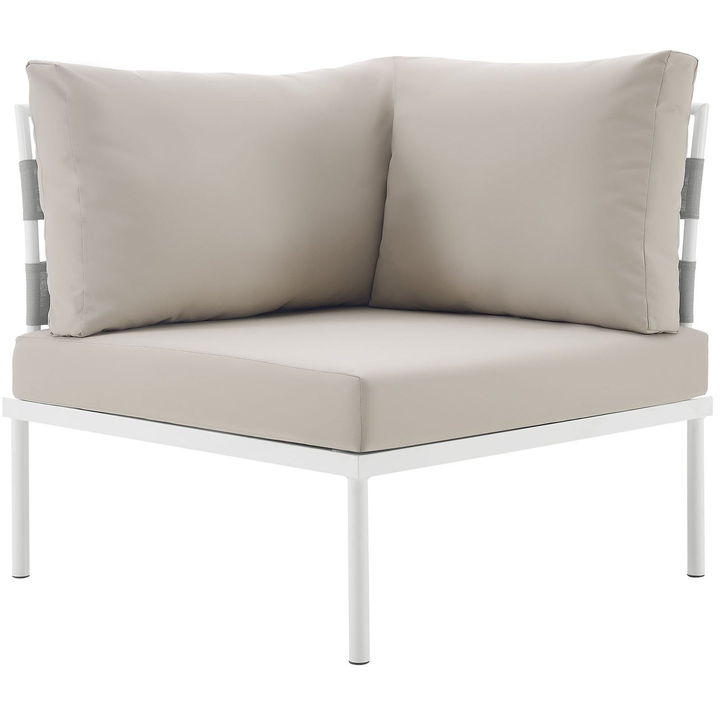 sofas | CasaFoyer Harmony Outdoor Patio Corner Sofa | All-Weather Waterproof | Modern Design | Flexible Arrangement | Durable & Comfortable | White Beige | casafoyer.myshopify.com