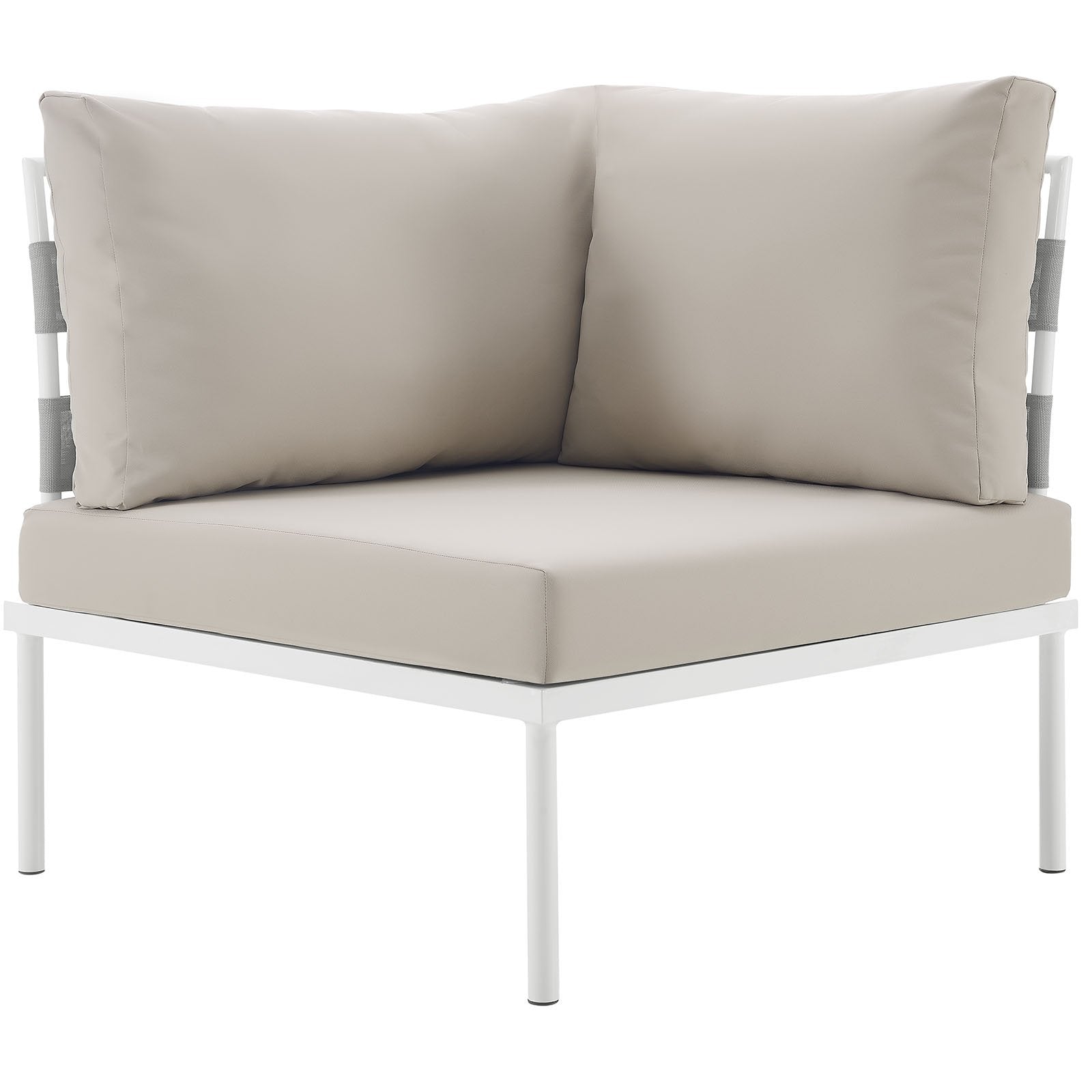 sofas | CasaFoyer Harmony Outdoor Patio Corner Sofa | All-Weather Waterproof | Modern Design | Flexible Arrangement | Durable & Comfortable | White Beige | casafoyer.myshopify.com
