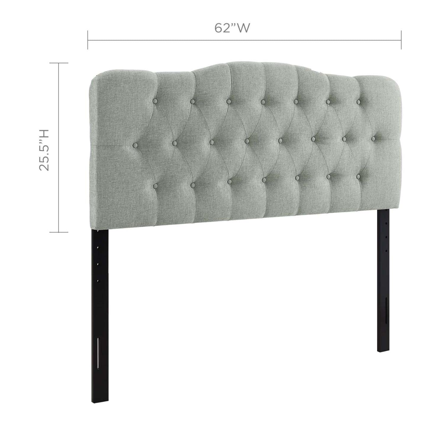 headboards | CasaFoyer  Annabel Button Tufted Linen Fabric Upholstered Queen Headboard | Tranquil Haven | Soft Tones | Sophisticated Design | Durable Build | Graceful Contours | Enhance Bedroom Ambiance | casafoyer.myshopify.com