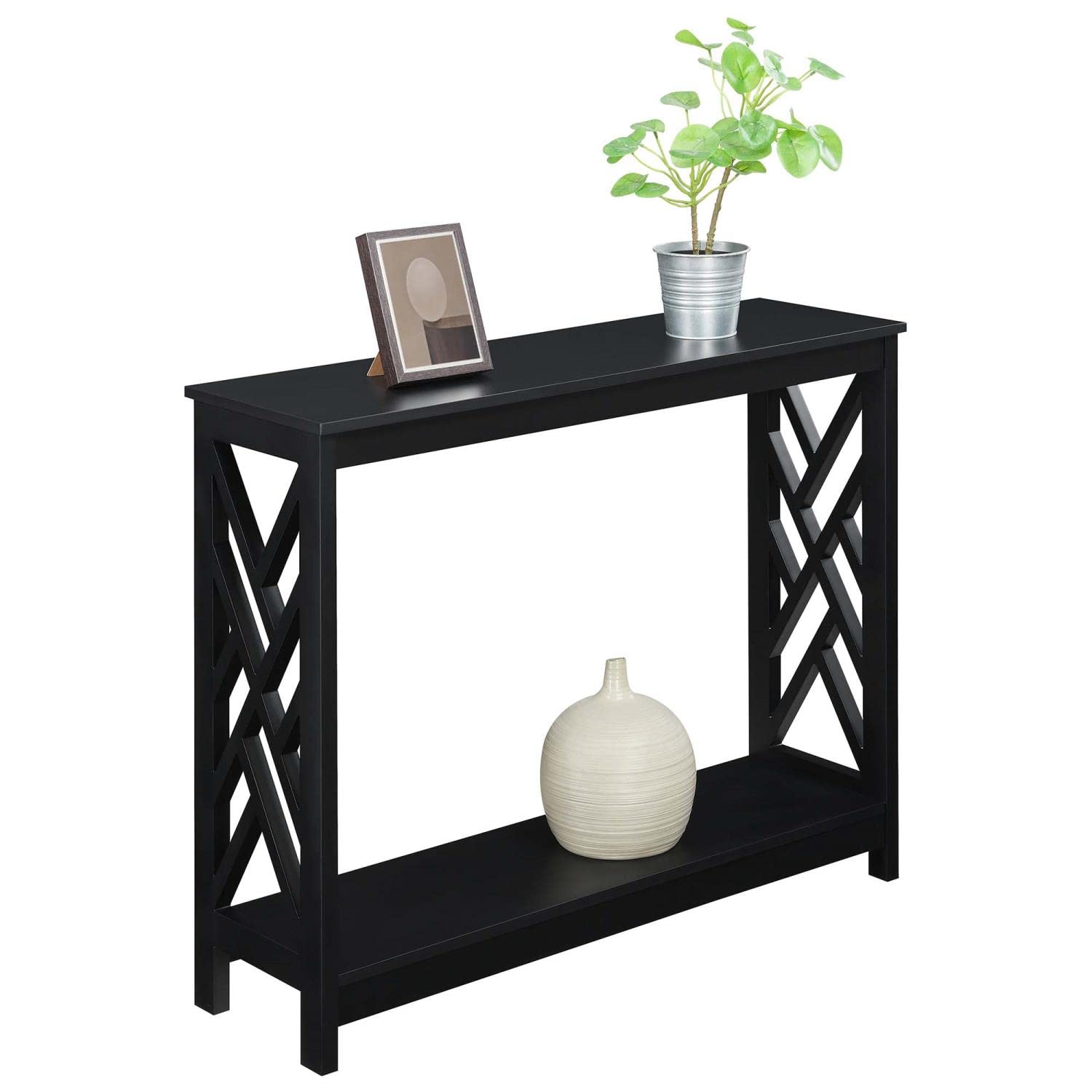 TABLE | Ergode Titan Console Table with Shelf | Transitional Style | Sleek Design | Ample Storage | Durable MDF | Non-Toxic Paint | Versatile Placement | Titan Collection | casafoyer.myshopify.com