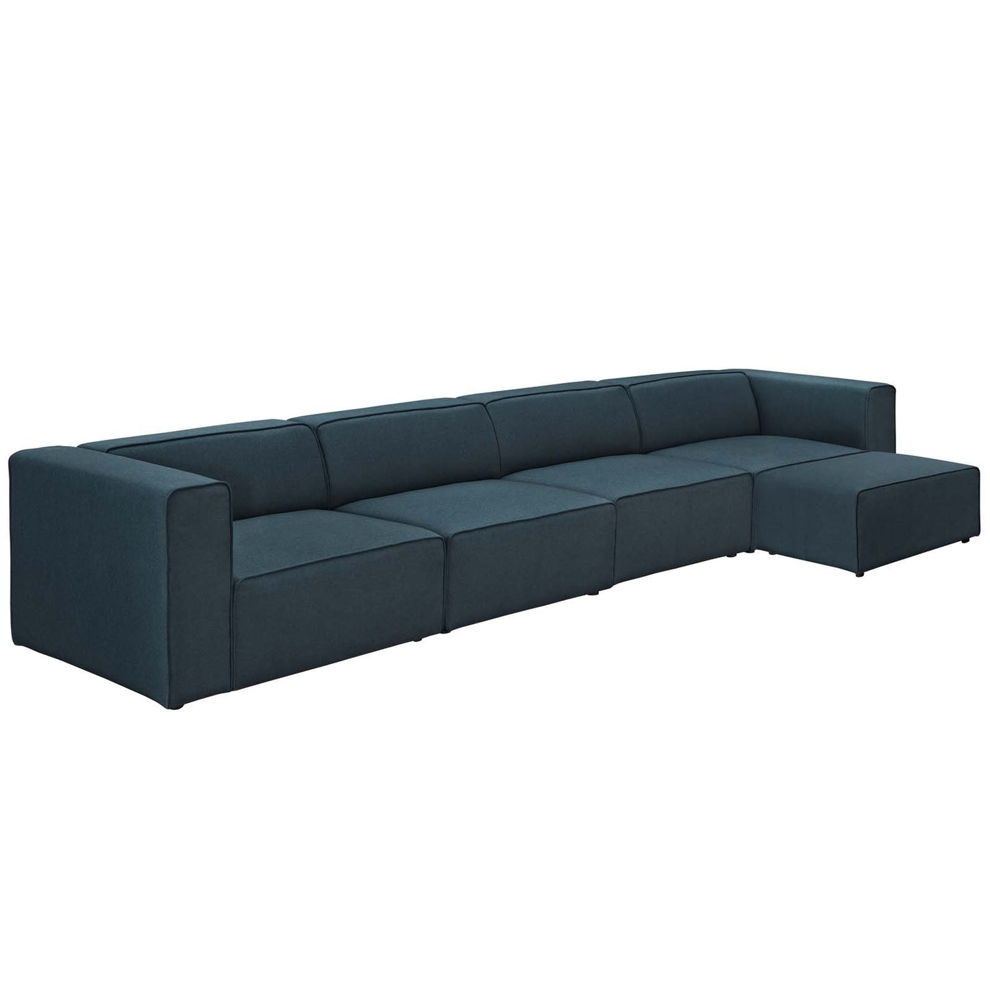 kitchen and dining room sets | CasaFoyer Mingle | 5-Piece Modular Sectional Sofa Set | Luxurious Comfort | Open and Captivating Space | Plush Foam Cushioning | Textured Polyester Upholstery | Contemporary Design | Blue | casafoyer.myshopify.com