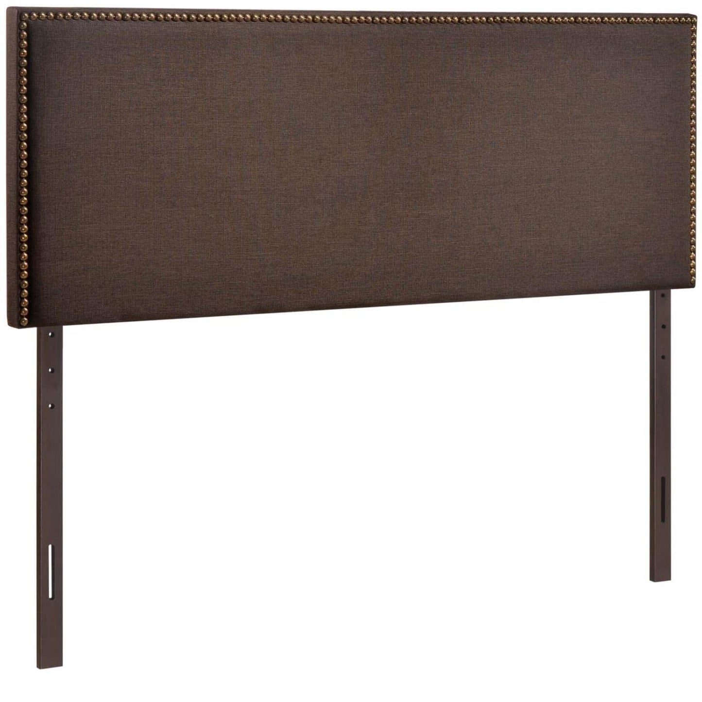 headboards | CasaFoyer  Region Linen Fabric Upholstered Queen Headboard | Spacious & Stylish | High-Quality Particleboard | Solid Wood Poles | Fine Linen Fabric Upholstery | Chic Nailhead Trim | Contemporary Design | Fits Most Queen Beds | casafoyer.myshopify.com