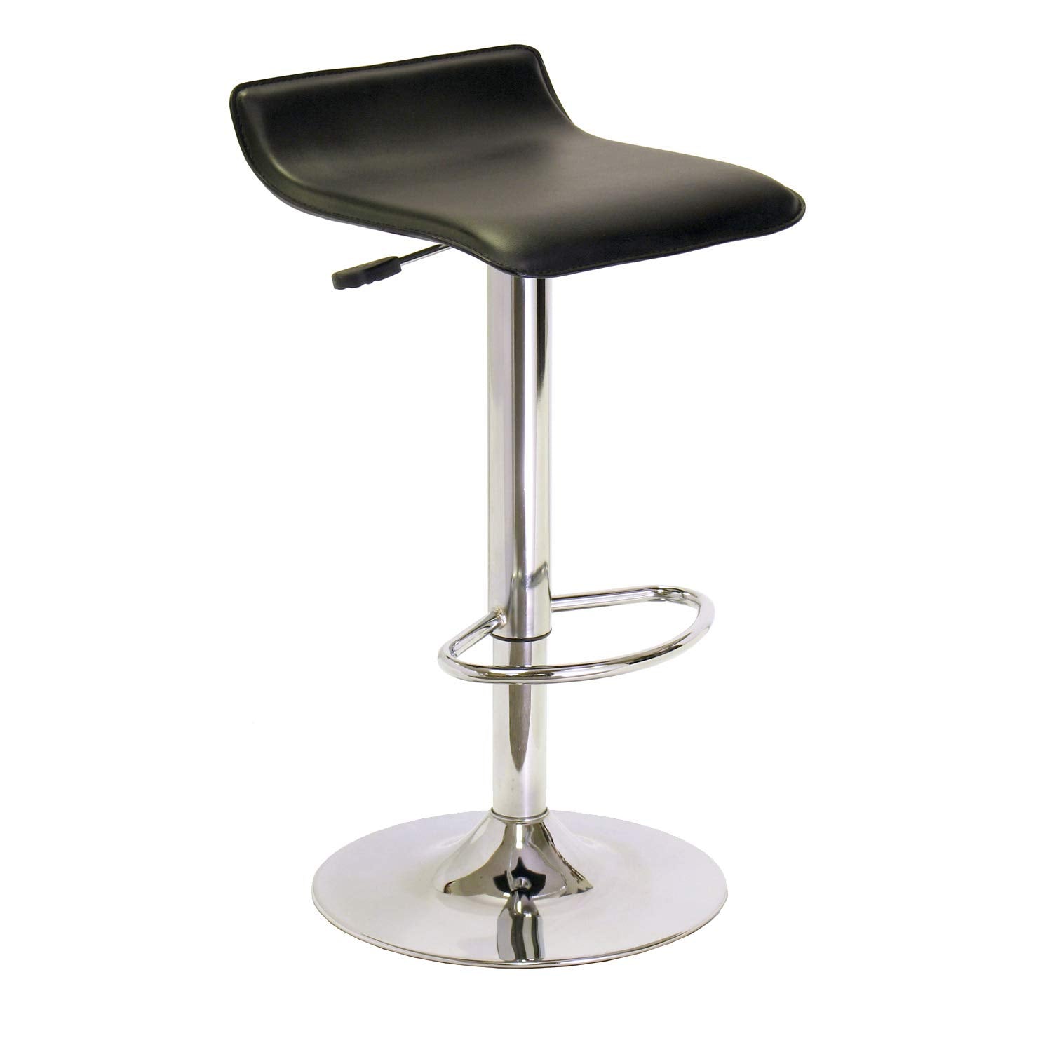 STOOL_SEATING | CasaFoyer  Wood Spectrum Adjustable Swivel Stool | Sleek & Modern | PVC Seat | Chrome-Plated Steel Base | Adjustable Height & 360 Swivel | Perfect for Kitchen or Home Bar | casafoyer.myshopify.com