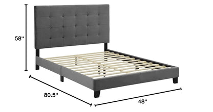 adjustable bed bases | CasaFoyer Melanie Full Platform Bed | Chic Elegance | Stain-Resistant Velvet | Wood Frame | No Box Spring | Teen/Guest/Dorm Bedroom | 800 lbs Capacity | casafoyer.myshopify.com