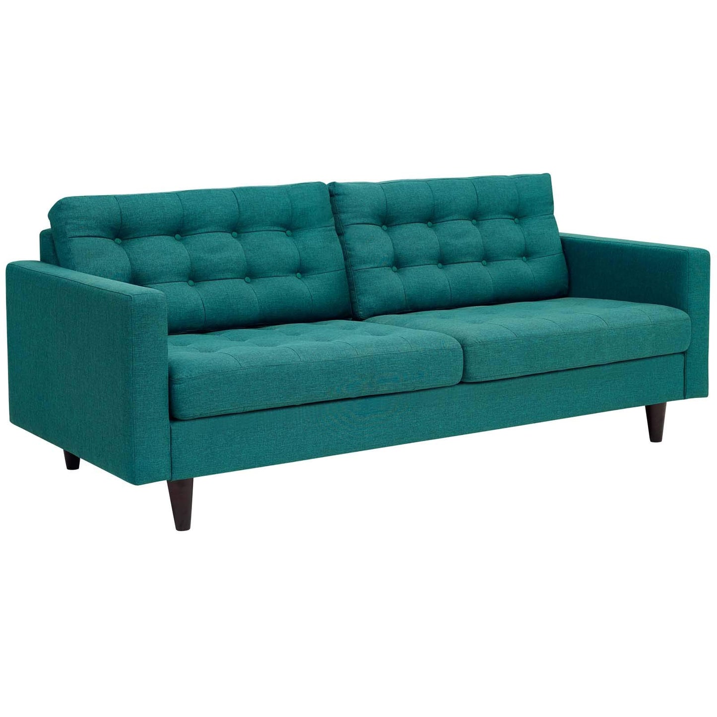 Sofa & chair Sets | Empress Upholstered Armchair & Sofa Set | Exquisite Design | Tufted Buttons | Luxurious Cushions | Teal | casafoyer.myshopify.com