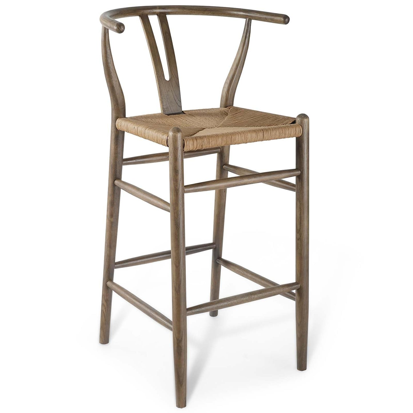 barstools | CasaFoyer Amish Wooden Bar Stool | Rustic Design | Solid Wood Frame | Woven Paper Rope Seat | Fully Assembled | Ideal for Bistro, Bar, Cafe | Weight Capacity 331 lbs | casafoyer.myshopify.com
