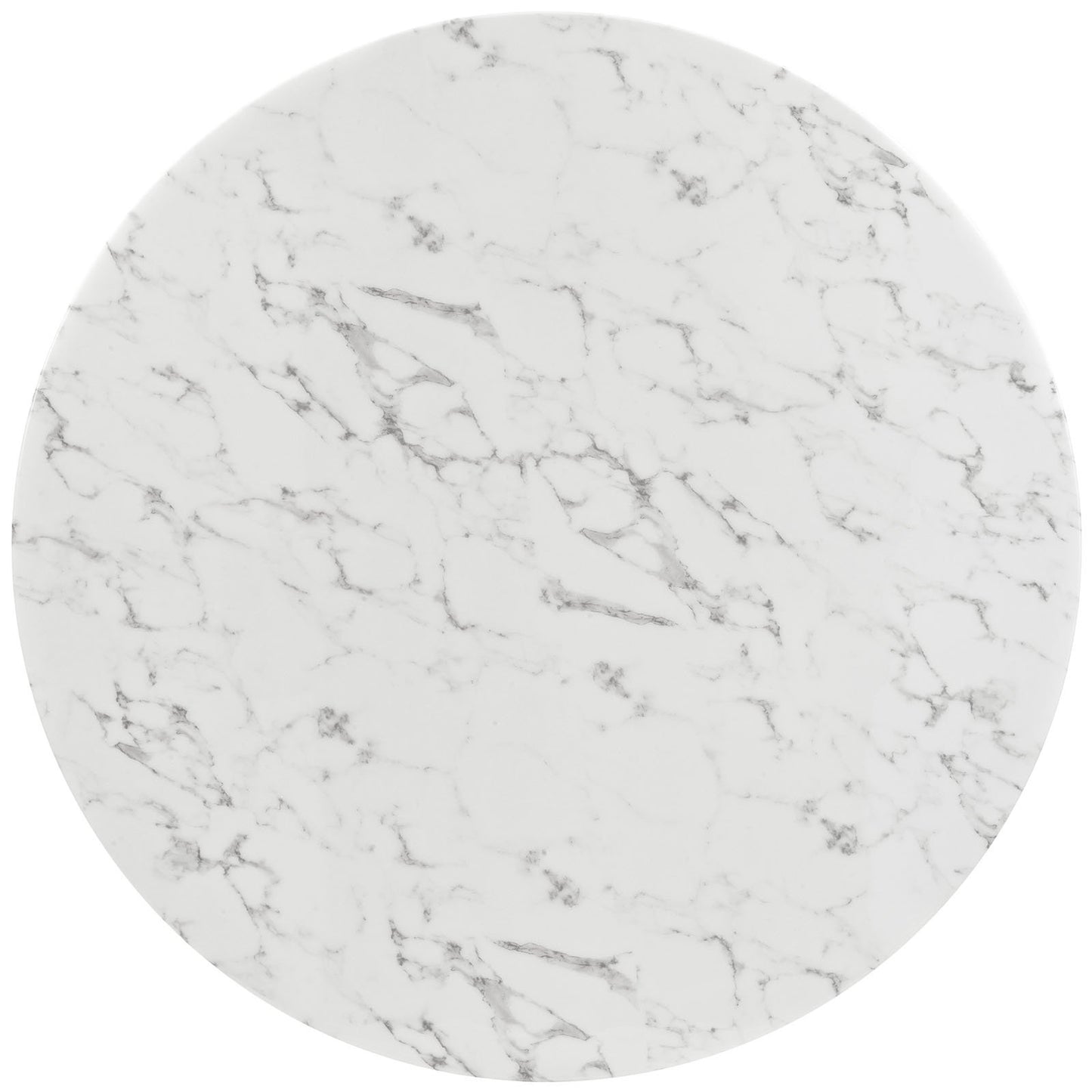patio dining tables | CasaFoyer Lippa 54 Round Artificial Marble Dining Table | Timeless Modern Design | Scratch Resistant | White | casafoyer.myshopify.com