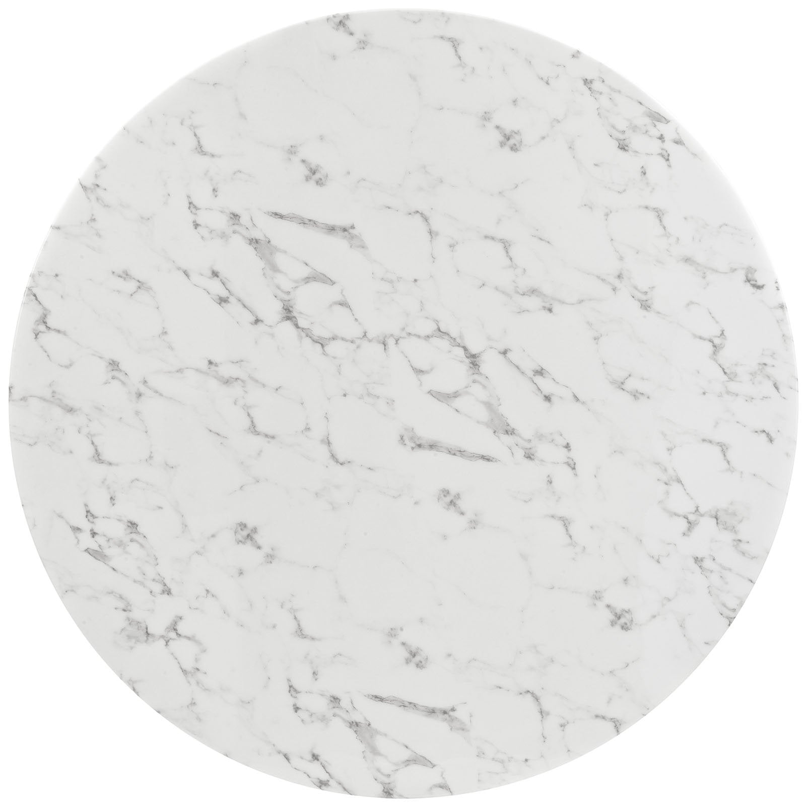 patio dining tables | CasaFoyer Lippa 54 Round Artificial Marble Dining Table | Timeless Modern Design | Scratch Resistant | White | casafoyer.myshopify.com